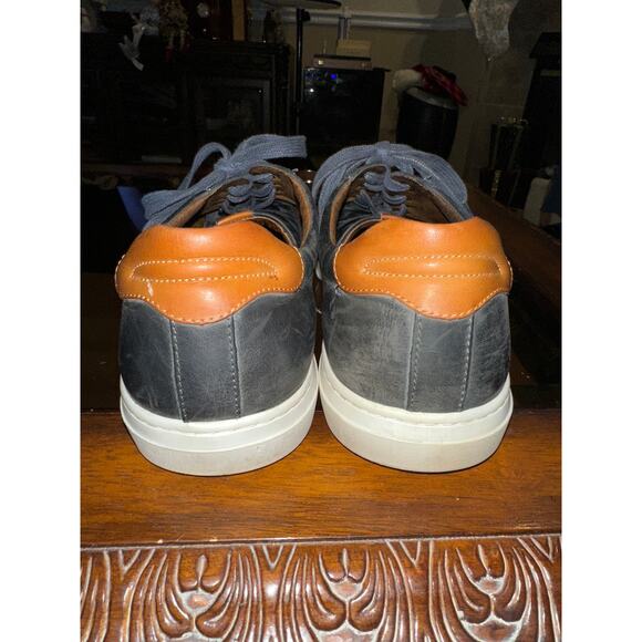 ⭐️ Men’s J&M Johnston & Murphy Black Leather Lace Up Sneakers Size 13. Preppy main image 6